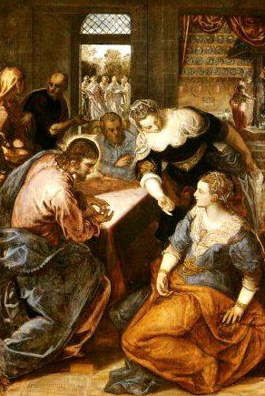 Gesù con Marta e Maria - Tintoretto