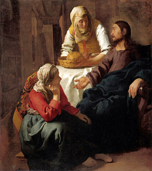 Cristo in casa di Marta e Maria è un dipinto realizzato nel 1655 circa dal pittore olandese Jan Vermeer, conservato a Edimburgo