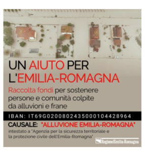 Scopri di più sull'articolo Raccolta fondi pro alluvione Emilia-Romagna